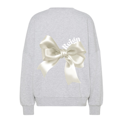 Coquette Bow Beige Sweater