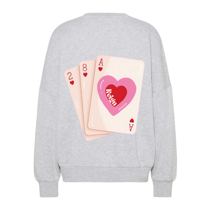 Playing Hearts Sweater