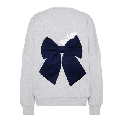 Coquette Bow Navy Sweater