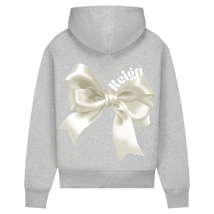 Coquette Bow Beige Hoodie